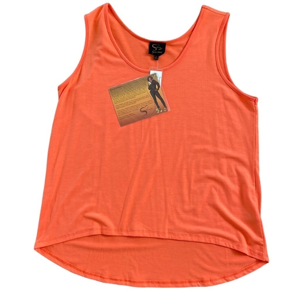 Serena Williams Orange Tank Top Size Large NWT